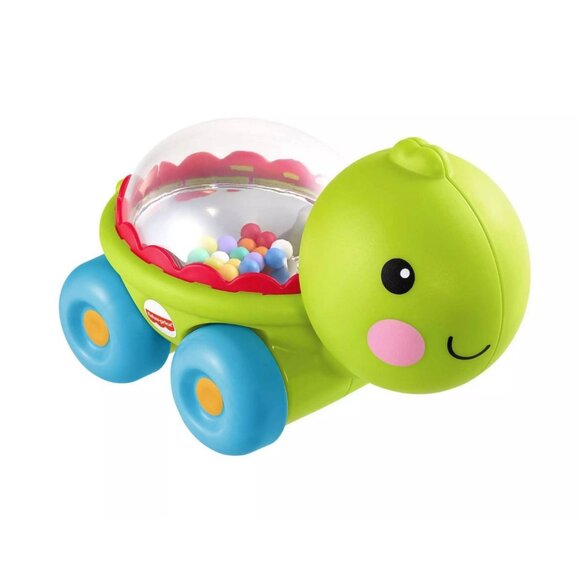 Fisher-Price Poppity Pop Turtle Push-Along Vehicle with Sounds New & Sealed - Picture 1 of 4